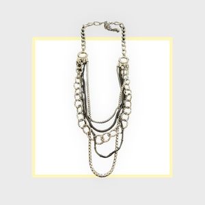Brighton‎ Silver Multi-Strand Length Necklace